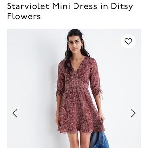 Madewell starviolet mini dress sz 00